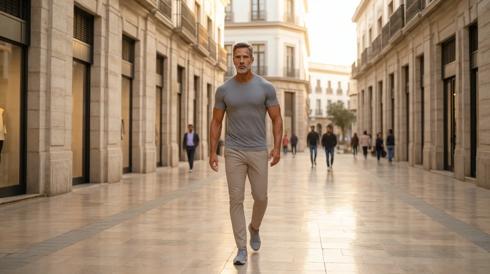 Hombre activo disfrutando de un estilo de vida saludable